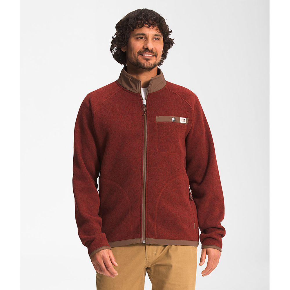 The North Face Gordon Lyons Full Zip Ανδρικα Μπουφάν Fleece - Βαθυ Κοκκινα (MUPD49832)